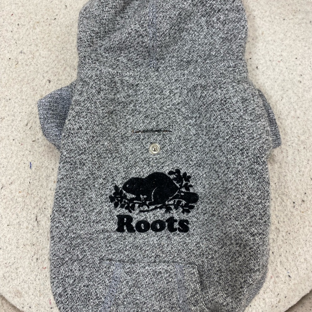 Roots Heather Gray Pet Hoodie